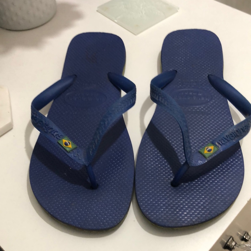 Mens 10/11 (eu 43-44) Havaianas Brazil flip flops